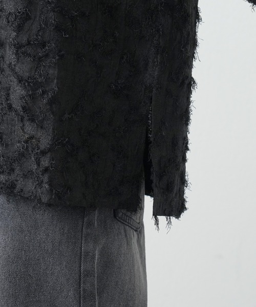 COLONY 2139(コロニートゥーワンスリーナイン)の「フリンジジャガード長袖プルオーバー(Tシャツ/カットソー・レディース・ブラック/アイボリー・FREE)」の9枚目の写真