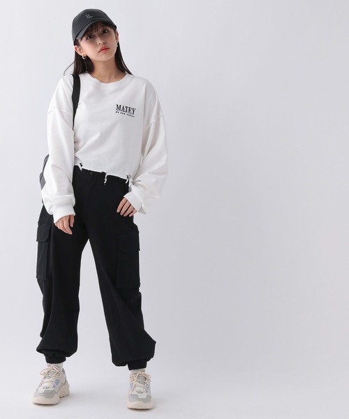 repipi armario（レピピ アルマリオ）の「キモウストレッチカーゴパンツ（カーゴパンツ・キッズ・ブラック/ブラック系その他・LARGE/SMALL/MEDIUM）」の5枚目の写真