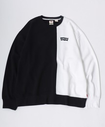 Levi's（リーバイス）の「Levi's/リーバイス ワンポイントロゴ 切替 裏起毛 スエットトレーナー（スウェット・メンズ）」