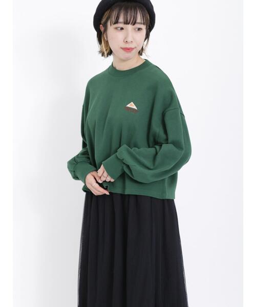 Samansa Mos2（サマンサ モスモス）の「【KELTYXSamansaMos2】裏毛ショート丈スウェット（Tシャツ/カットソー・レディース・ブラウン/ブラック/グレー/グリーン・F）」の5枚目の写真