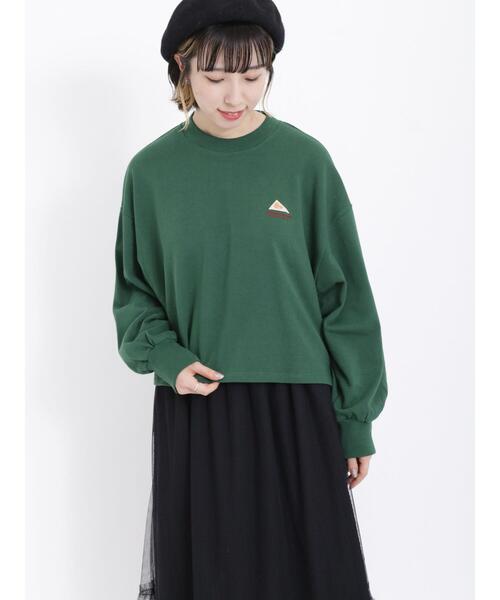 Samansa Mos2（サマンサ モスモス）の「【KELTYXSamansaMos2】裏毛ショート丈スウェット（Tシャツ/カットソー・レディース・ブラウン/ブラック/グレー/グリーン・F）」の11枚目の写真