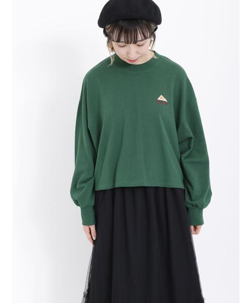 Samansa Mos2（サマンサ モスモス）の「【KELTYXSamansaMos2】裏毛ショート丈スウェット（Tシャツ/カットソー・レディース・ブラウン/ブラック/グレー/グリーン・F）」の12枚目の写真