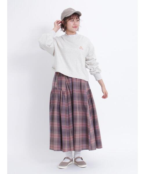 Samansa Mos2（サマンサ モスモス）の「【KELTYXSamansaMos2】裏毛ショート丈スウェット（Tシャツ/カットソー・レディース・ブラウン/ブラック/グレー/グリーン・F）」の17枚目の写真