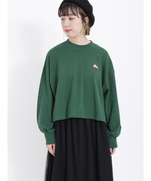 Samansa Mos2（サマンサ モスモス）の「【KELTYXSamansaMos2】裏毛ショート丈スウェット（Tシャツ/カットソー・レディース・ブラウン/ブラック/グレー/グリーン・F）」の22枚目の写真