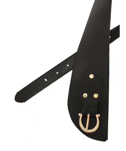 RESEXXY（リゼクシー）の「アシメデザインワイドベルト（ベルト・レディース・ブラック/ブラウン/ベージュ・FREE）」の7枚目の写真