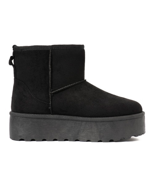 R&E（アールアンドイー）の「【R&E】厚底フェイクムートンブーツ（ブーツ・レディース・ブラック/ベージュ系その他/ベージュ・M/LL/L/S）」の10枚目の写真