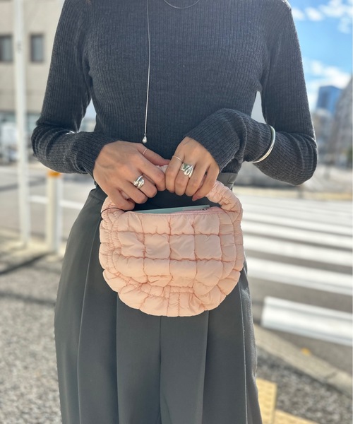 Anthe(アンテ)の「【Anthe/アンテ】 / キルトハンドBAG / ANT-0004(ハンドバッグ・レディース・ブラック/ピンク/オレンジ/ホワイト/ベージュ/グリーン/ブルー・FREE)」の12枚目の写真