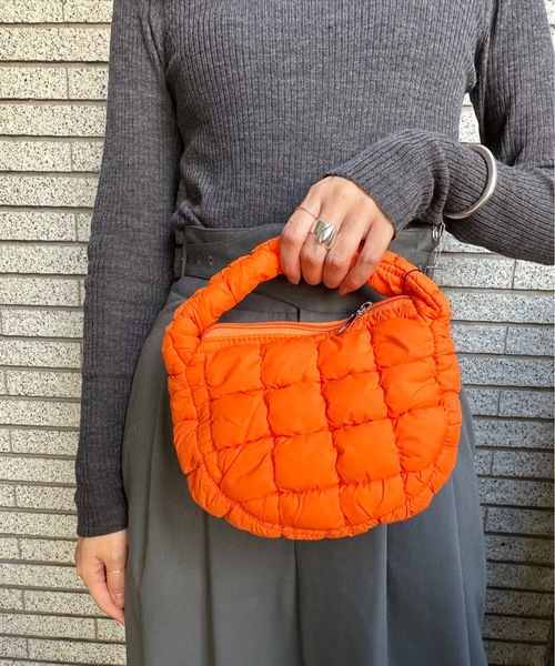 Anthe(アンテ)の「【Anthe/アンテ】 / キルトハンドBAG / ANT-0004(ハンドバッグ・レディース・ブラック/ピンク/オレンジ/ホワイト/ベージュ/グリーン/ブルー・FREE)」の14枚目の写真