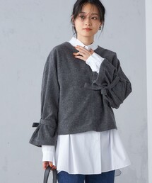 SHIPS | 【SHIPS別注】assiette:2WAY ボリューム スリーブ プルオーバー ◇(ニット/セーター)