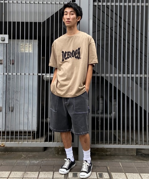 DC(ディーシー)の「DC/ディーシー ペインターパンツ ショートパンツ スーパーワイド ワンポイント DWS241009(その他パンツ・メンズ・レオパード/スミクロ・M/L/XL)」の8枚目の写真