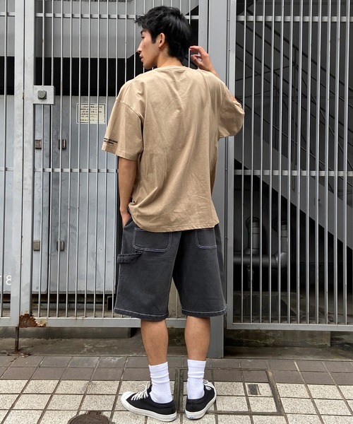 DC(ディーシー)の「DC/ディーシー ペインターパンツ ショートパンツ スーパーワイド ワンポイント DWS241009(その他パンツ・メンズ・レオパード/スミクロ・M/L/XL)」の9枚目の写真