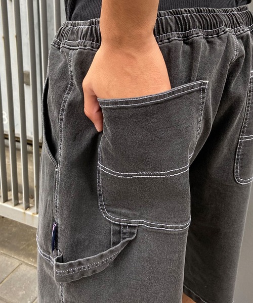 DC(ディーシー)の「DC/ディーシー ペインターパンツ ショートパンツ スーパーワイド ワンポイント DWS241009(その他パンツ・メンズ・レオパード/スミクロ・M/L/XL)」の11枚目の写真