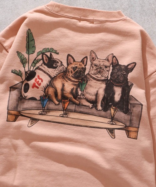 The Endless Summer（エンドレスサマー）の「TES 4BUHI RESORT SWEAT CREW NECK / クルーネックスウェット（スウェット・メンズ・ホワイト/グレー/サーモンピンク/ベージュ・SMALL/MEDIUM/LARGE/X-LARGE）」の4枚目の写真