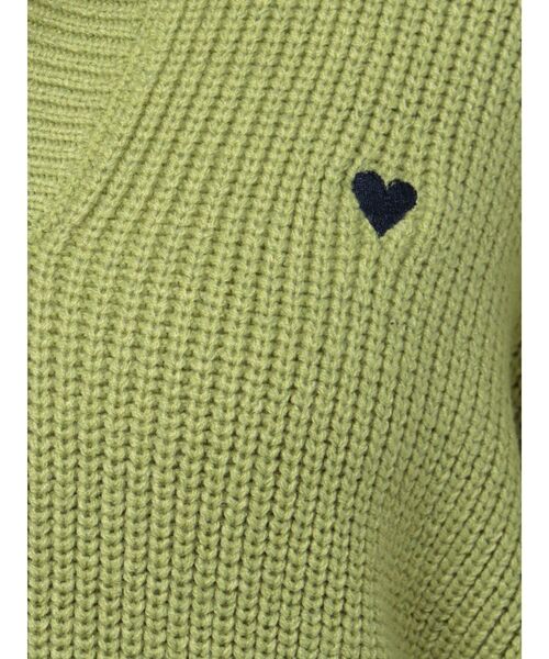 EMODA（エモダ）の「スキッパーワイドニット（ニット/セーター・レディース・その他/ライム/ブラック/ブルー・FREE）」の16枚目の写真