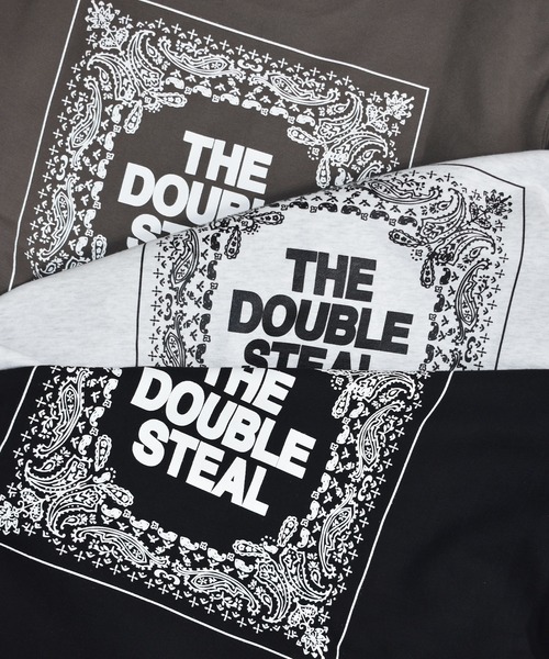 DOUBLE STEAL（ダブルスティール）の「スクエアバンダナ 裏パイルスウェット（スウェット・メンズ・ブラック/アッシュグレー/チャコールグレー・X-LARGE/LARGE/MEDIUM）」の5枚目の写真