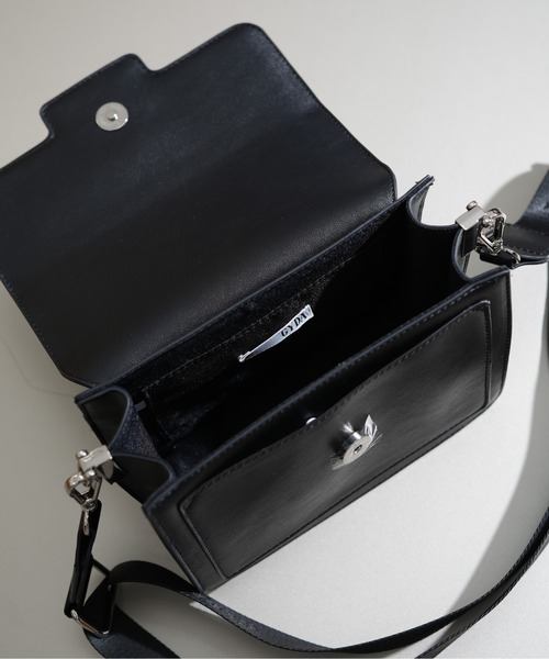 GYDA（ジェイダ）の「【GYDA/ジェイダ】 FRAME METAL SERIES ミニショルダーバッグ（ショルダーバッグ・レディース・ミント/ブラック/シルバー・FREE）」の4枚目の写真