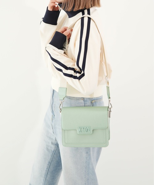 GYDA（ジェイダ）の「【GYDA/ジェイダ】 FRAME METAL SERIES ミニショルダーバッグ（ショルダーバッグ・レディース・ミント/ブラック/シルバー・FREE）」の13枚目の写真
