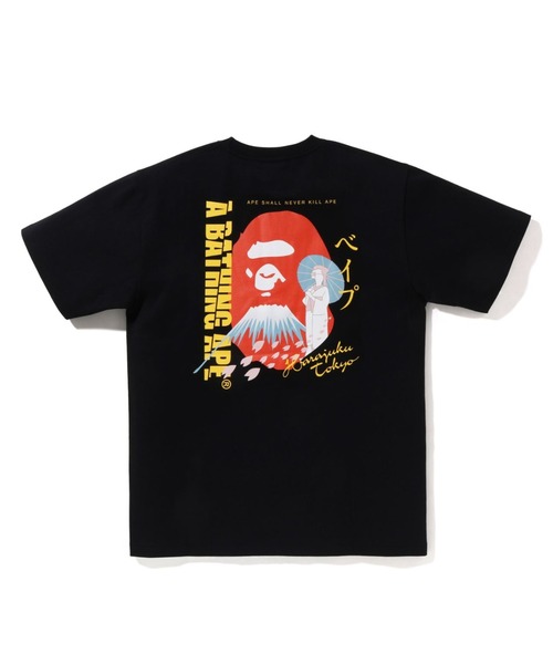 A BATHING APE(アベイシングエイプ)の「JAPAN SOUVENIR TEE #3 M(Tシャツ/カットソー・メンズ・ブラック/ホワイト・LARGE/X-LARGE/XX-LARGE/SMALL/MEDIUM/XXX-LARGE)」の4枚目の写真