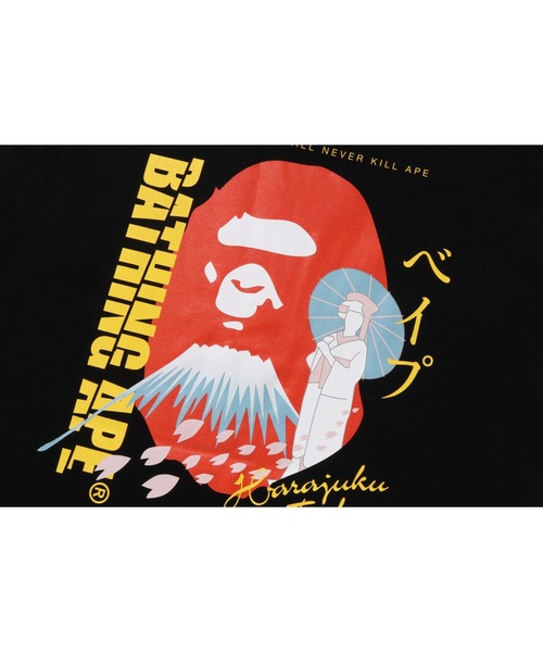 A BATHING APE(アベイシングエイプ)の「JAPAN SOUVENIR TEE #3 M(Tシャツ/カットソー・メンズ・ブラック/ホワイト・LARGE/X-LARGE/XX-LARGE/SMALL/MEDIUM/XXX-LARGE)」の8枚目の写真