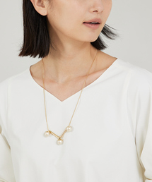 qualite | コットンパールネックレス(ネックレス)