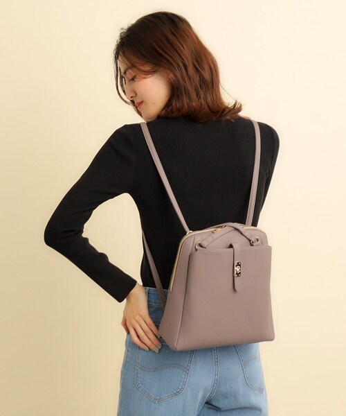 grove（グローブ）の「◆ベルトポケ2WAYリュック（バックパック/リュック・レディース・ベージュ系8/ブラウン系その他/ブラック/ライトグレー・00）」の3枚目の写真