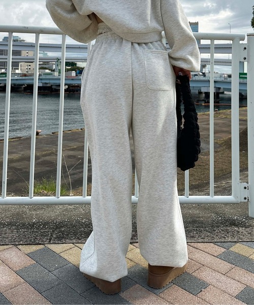 sedacle girl(セダクルガール)の「裏起毛クロスジョガーパンツ【SETUP着用可能】(スウェットパンツ・レディース・ブラック/ピンク/グレー・FREE)」の10枚目の写真