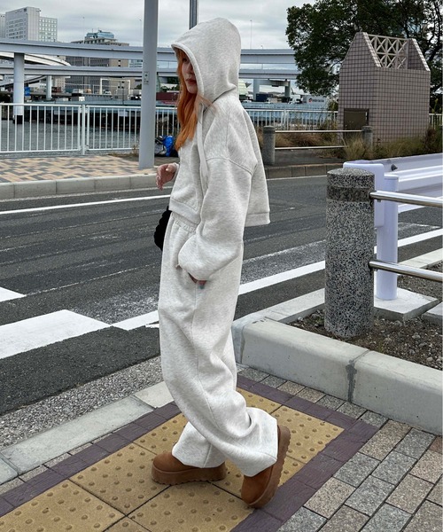 裏起毛クロスジョガーパンツ【SETUP着用可能】（スウェットパンツ