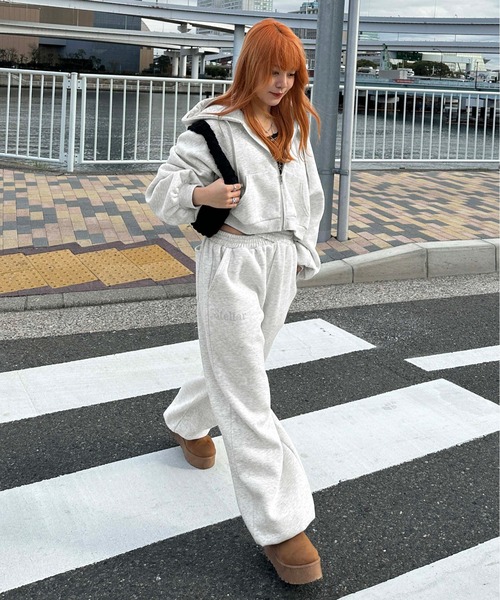 裏起毛クロスジョガーパンツ【SETUP着用可能】（スウェットパンツ