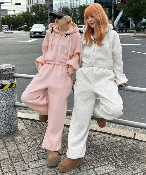 裏起毛クロスジョガーパンツ【SETUP着用可能】（スウェットパンツ