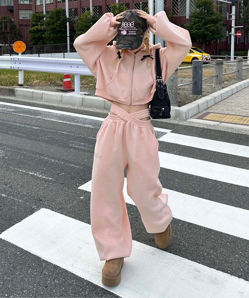 裏起毛クロスジョガーパンツ【SETUP着用可能】（スウェットパンツ