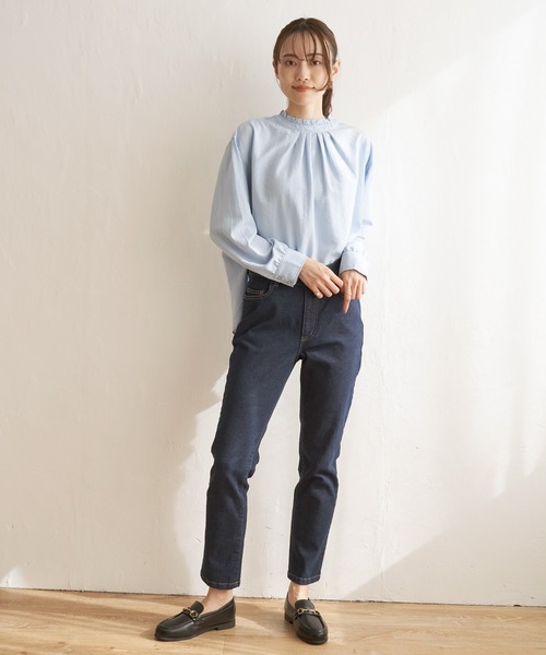 ikka（イッカ）の「【親子コーデ】襟フリル2WAYブラウス（シャツ/ブラウス・レディース・ピンク/ホワイト/ネイビー/オフホワイト/スカイブルー・L/S/M）」の12枚目の写真