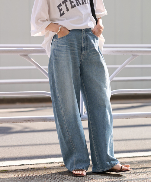 M M！FRAMeWORK denim カーブパンツ2 FRAMeWORK（フレームワーク）の「≪追加≫denim カーブパンツ2