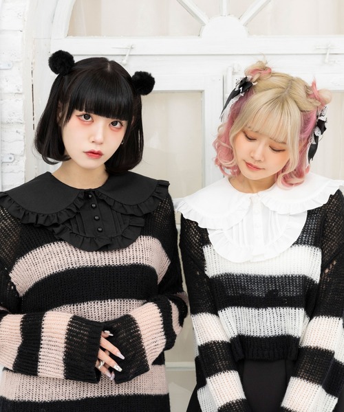 DearMyLove(ディアマイラブ)の「選べるフリル付け襟(付け襟・レディース・ホワイト/ピンク/ブラック・FREE)」の13枚目の写真