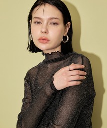 casane | シアーメローラメトップス(その他トップス)