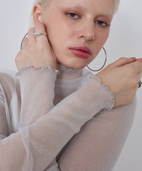 casane(カサネ)の「シアーメローラメトップス(その他トップス・レディース・グレー/ホワイト/ブラック/ブラウン・FREE)」の22枚目の写真