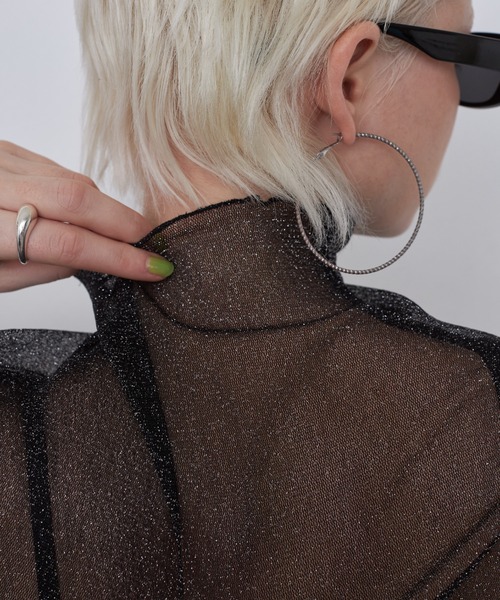 casane(カサネ)の「シアーメローラメトップス(その他トップス・レディース・グレー/ホワイト/ブラック/ブラウン・FREE)」の16枚目の写真