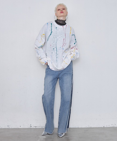 casane(カサネ)の「シアーメローラメトップス(その他トップス・レディース・グレー/ホワイト/ブラック/ブラウン・FREE)」の18枚目の写真