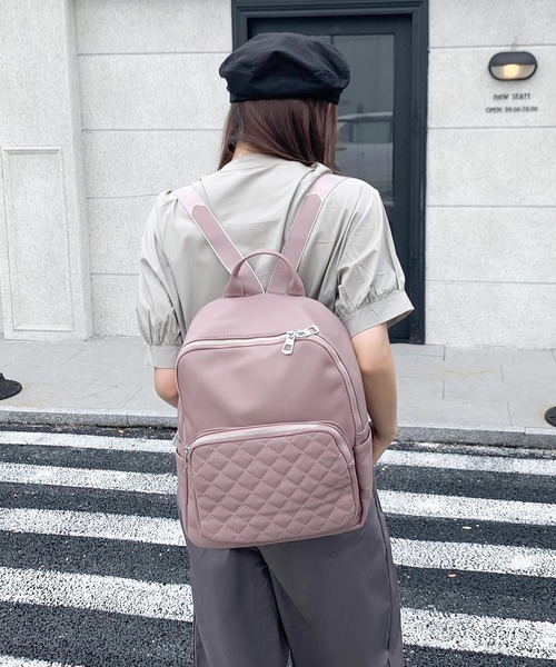 SHEPP(シープ)の「ポケット キルティングリュック(バックパック/リュック・レディース・グリーン/ブラック/ベージュ/パープル/ホワイト・FREE)」の10枚目の写真