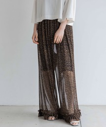 yuw | チュールシアーフリルパンツ 110380(その他パンツ)