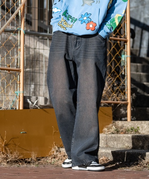 【セール】【i】12ozデニム オーバーダイ ワイドバギーパンツ(デニムパンツ)|JOHN'S CLOSET(ジョンズクローゼット) 【セール】【i】12ozデニム オーバーダイ ワイドバギーパンツ(デニムパンツ)|JOHN'S CLOSET(ジョンズクローゼット)