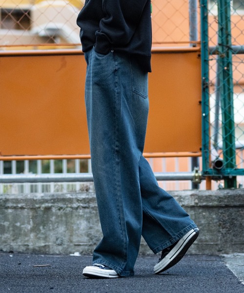 【セール】【i】12ozデニム オーバーダイ ワイドバギーパンツ(デニムパンツ)|JOHN'S CLOSET(ジョンズクローゼット) 【セール】【i】12ozデニム オーバーダイ ワイドバギーパンツ(デニムパンツ)|JOHN'S CLOSET(ジョンズクローゼット)