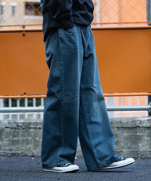 【セール】【i】12ozデニム オーバーダイ ワイドバギーパンツ(デニムパンツ)|JOHN'S CLOSET(ジョンズクローゼット) 【セール】【i】12ozデニム オーバーダイ ワイドバギーパンツ(デニムパンツ)|JOHN'S CLOSET(ジョンズクローゼット)
