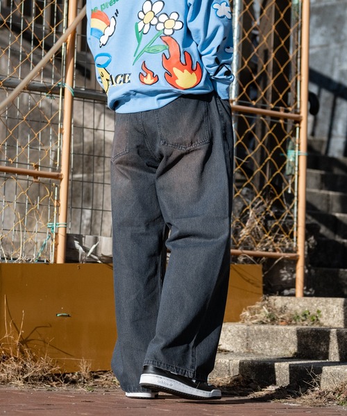 【セール】【i】12ozデニム オーバーダイ ワイドバギーパンツ(デニムパンツ)|JOHN'S CLOSET(ジョンズクローゼット) 【セール】【i】12ozデニム オーバーダイ ワイドバギーパンツ(デニムパンツ)|JOHN'S CLOSET(ジョンズクローゼット)