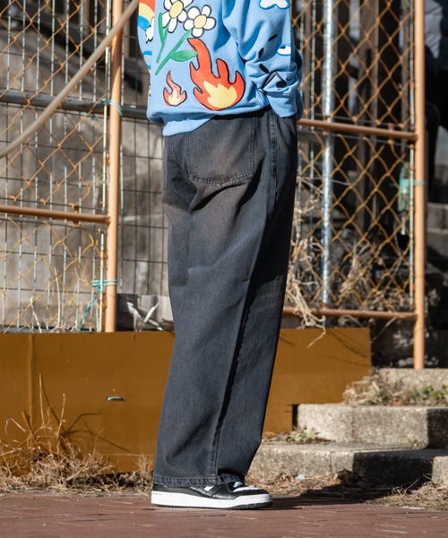 【セール】【i】12ozデニム オーバーダイ ワイドバギーパンツ(デニムパンツ)|JOHN'S CLOSET(ジョンズクローゼット) 【セール】【i】12ozデニム オーバーダイ ワイドバギーパンツ(デニムパンツ)|JOHN'S CLOSET(ジョンズクローゼット)