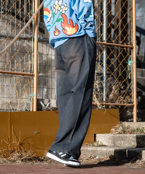 【セール】【i】12ozデニム オーバーダイ ワイドバギーパンツ(デニムパンツ)|JOHN'S CLOSET(ジョンズクローゼット) 【セール】【i】12ozデニム オーバーダイ ワイドバギーパンツ(デニムパンツ)|JOHN'S CLOSET(ジョンズクローゼット)