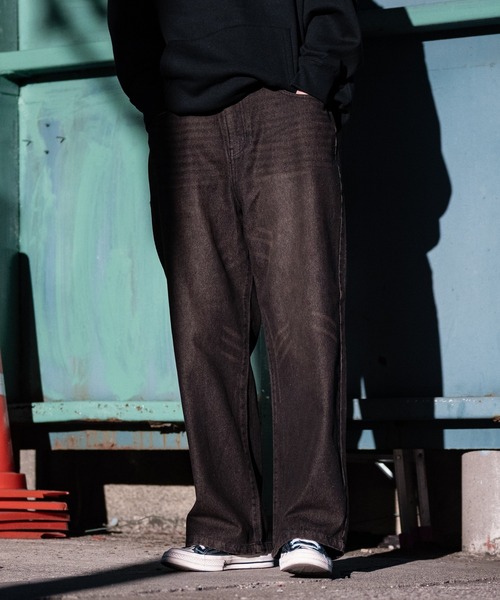 【セール】【i】12ozデニム オーバーダイ ワイドバギーパンツ(デニムパンツ)|JOHN'S CLOSET(ジョンズクローゼット) 【セール】【i】12ozデニム オーバーダイ ワイドバギーパンツ(デニムパンツ)|JOHN'S CLOSET(ジョンズクローゼット)