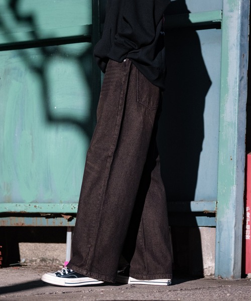 【セール】【i】12ozデニム オーバーダイ ワイドバギーパンツ(デニムパンツ)|JOHN'S CLOSET(ジョンズクローゼット) 【セール】【i】12ozデニム オーバーダイ ワイドバギーパンツ(デニムパンツ)|JOHN'S CLOSET(ジョンズクローゼット)