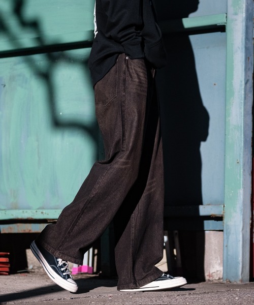 【セール】【i】12ozデニム オーバーダイ ワイドバギーパンツ(デニムパンツ)|JOHN'S CLOSET(ジョンズクローゼット) 【セール】【i】12ozデニム オーバーダイ ワイドバギーパンツ(デニムパンツ)|JOHN'S CLOSET(ジョンズクローゼット)