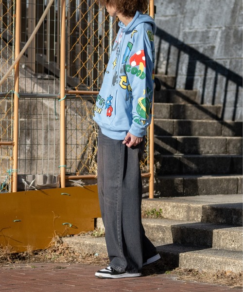 【セール】【i】12ozデニム オーバーダイ ワイドバギーパンツ(デニムパンツ)|JOHN'S CLOSET(ジョンズクローゼット) 【セール】【i】12ozデニム オーバーダイ ワイドバギーパンツ(デニムパンツ)|JOHN'S CLOSET(ジョンズクローゼット)