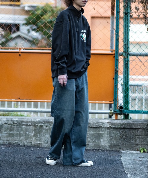 【セール】【i】12ozデニム オーバーダイ ワイドバギーパンツ(デニムパンツ)|JOHN'S CLOSET(ジョンズクローゼット) 【セール】【i】12ozデニム オーバーダイ ワイドバギーパンツ(デニムパンツ)|JOHN'S CLOSET(ジョンズクローゼット)